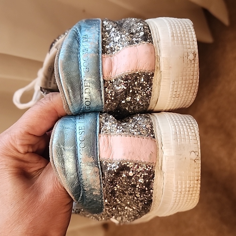 Golden Goose MAY Glitter Sylver Sneakers - Picture 11 of 16
